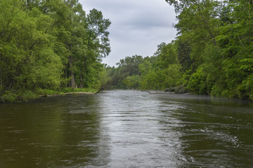 The mountain river .