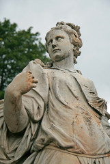 Sculpture in The Lower Gardens in Peterhof. St. Petersburg, Russia
