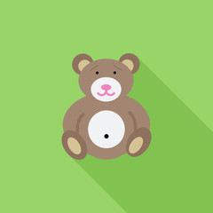 Bear toy icon.