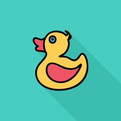 Duck flat icon