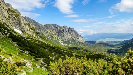Obraz na płótnie Canvas High Tatras - Ostrva - Mengusovska Valley, Slovakia - first summer day