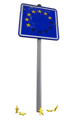 Schild der europäischen Union