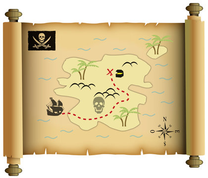 Parchemin-carte aux trésors 04