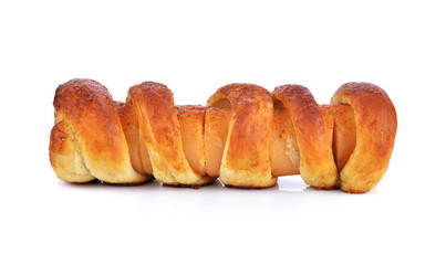 Hot dog on the white background