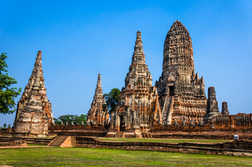 Fototapeta premium Wat chaiwatthanaram,World Heritage Site in Ayutthaya, thailand