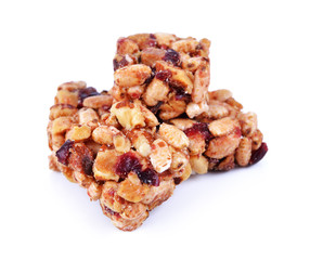 cereal bar isolated on white background