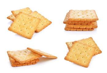 Cracker isolated on white