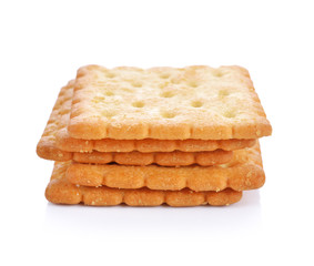 Cracker isolated on white