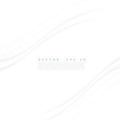 Vector white of wavy banner. 