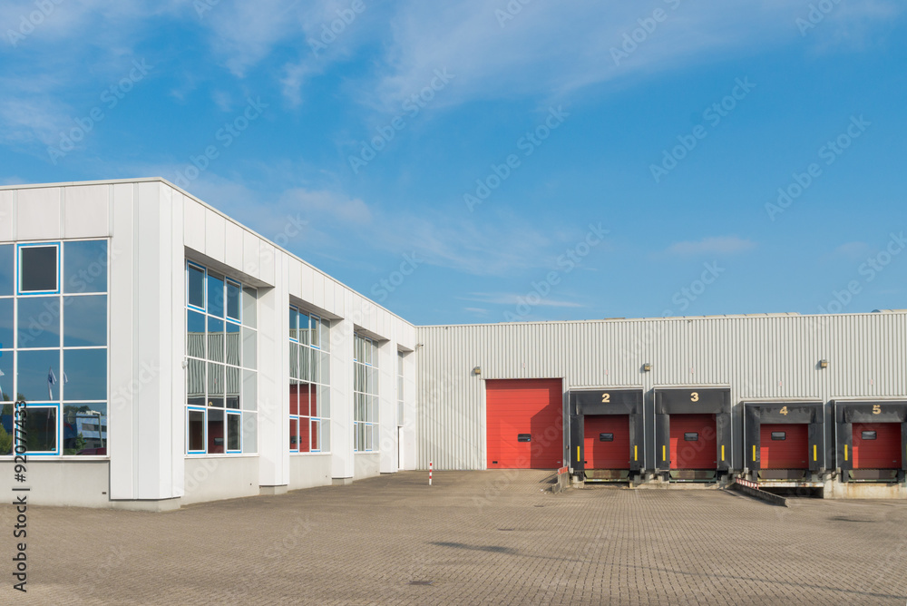 Canvas Prints modern warehouse exterior