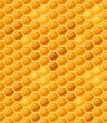 Seamless honeycomb pattern. Vector background. 