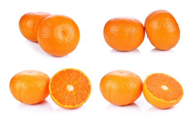 Orange fruit isolated on white background