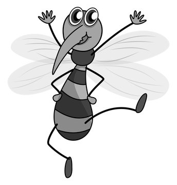 Mosquito lifting arms up