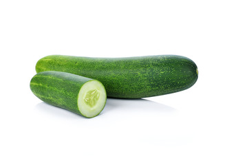 fresh cucumbers isolated on white