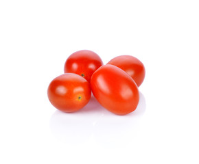 cherry tomatoes isolated on white background.
