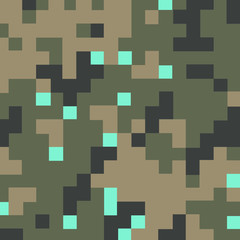 Digital camouflage seamless pattern