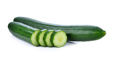 Cucumber isolated on white background