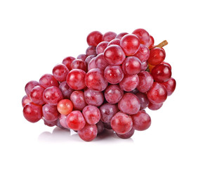 red grape isolated on white