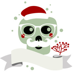 Santa Claus skull.
