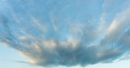 blue sky clouds sunset