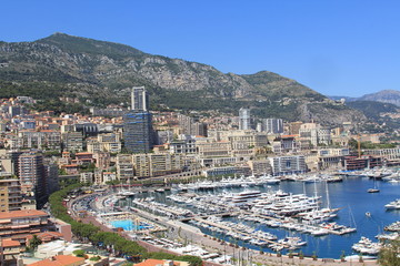 MONTE-CARLO, MONACO - JULY 17, 2012: View shot in the Principality of Monaco during a trip to the Cote d Azur