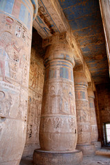 Obraz premium The temple of the god of Ramses III in Egypt