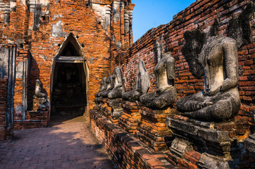 World Heritage Site in Ayutthaya, thailand