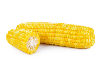 Corn on the cob kernels isolated Clipping Path