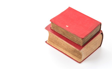 old book on white background