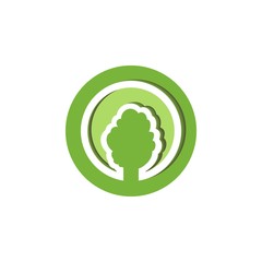 Tree icon. Icon on white background can use like design element.