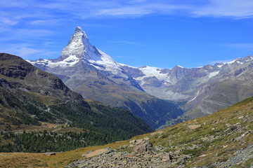 Fototapeta premium Matterhorn from Blauherd in Switzerland