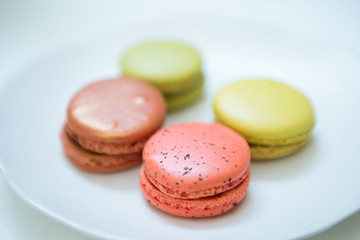 Macaron on the dish