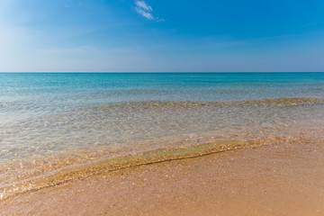Fototapeta na wymiar picturesque view of sandy beach