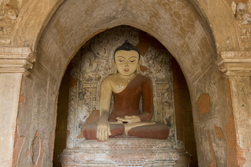 ASIA MYANMAR BAGAN TEMPLE PAGODA BUDDHA FIGURE