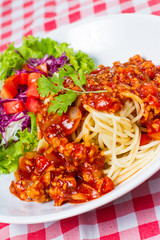 spaghetti with pork