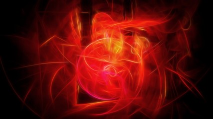 Abstract red energy source