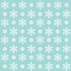 Seamless winter pattern - snowflakes