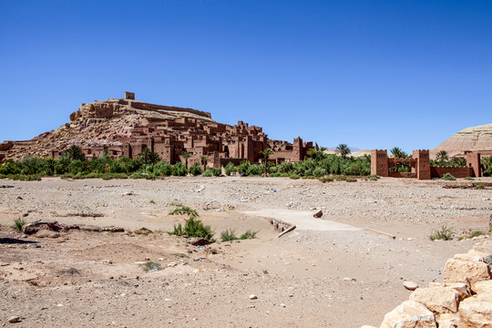The old Berber kashbah fortress Aït Ben Haddou in  the Souss-Massa-Draâ province The old Berber kashbah fortress Aït Ben Haddou in  the Souss-Massa-Draâ province in South Morocco, North Africa
