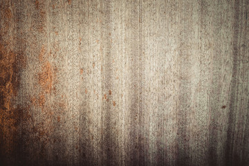 Background of old wooden floor board. Toned