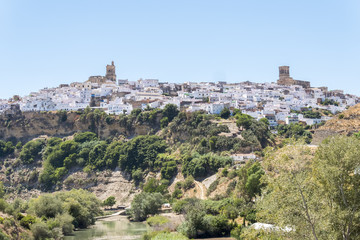 Fototapeta na wymiar View of Arcos de la Frontera, Spain
