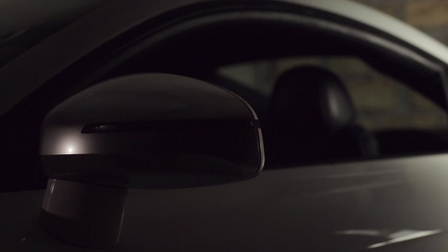 Close-up of adjustable mirrors of car