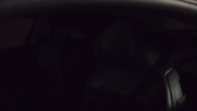 Leather seats of expensive car