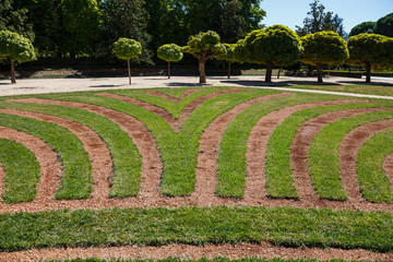 Jardines en el Monte del Pardo, en Madrid