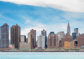 New York City with Manhattan skyline over Hudson River
