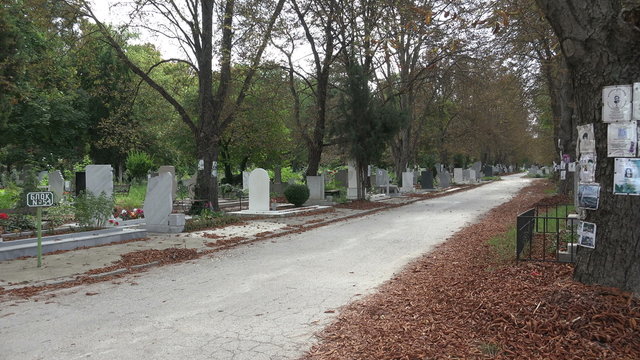 Ancient cemetery in Varna. Bulgaria. 4K.