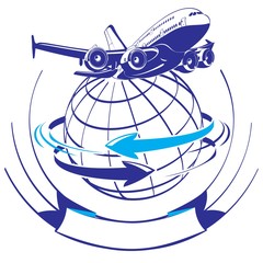 Cartoon airliner