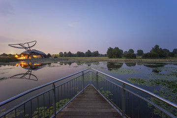 EXPO-2000 pavilion in the form of a whale. Hannover. Germany.