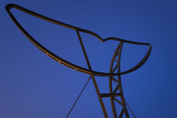 EXPO-2000 pavilion in the form of a whale. Hannover. Germany.