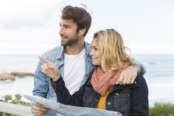 young couple of tourist