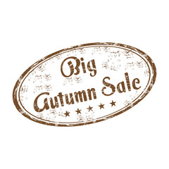 Big autumn sale grunge rubber stamp